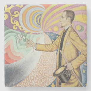 Against the Enamel of a Background Rhythmic Stone Coaster