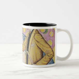 Against the Enamel of a Background Rhythmic Two-Tone Coffee Mug
