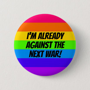 Against the Next War 6 Cm Round Badge