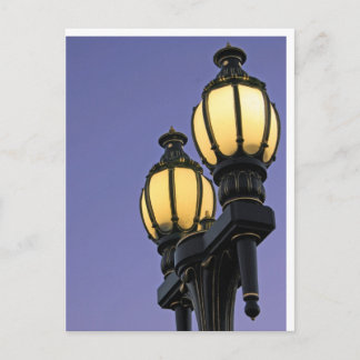Against the purple sky postcard