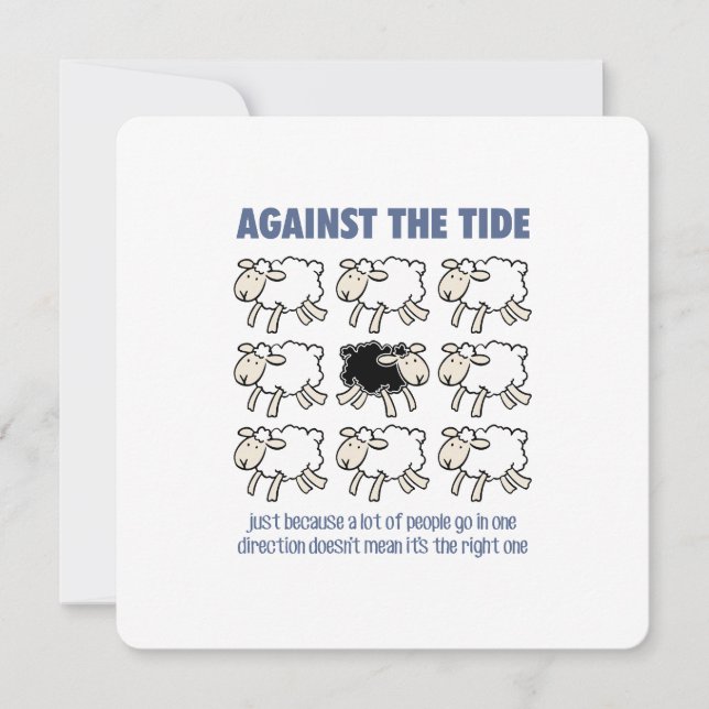 Against the Tide Invitation (Front)