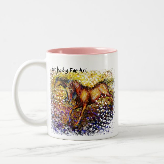 against-wind, "Born Free...As free as the wind ... Two-Tone Coffee Mug (Left)