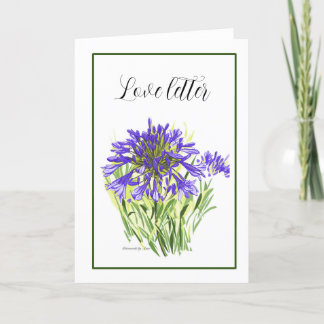 Agapanthus card