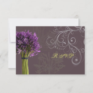 Agapanthus RSVP   DIY background colour Card