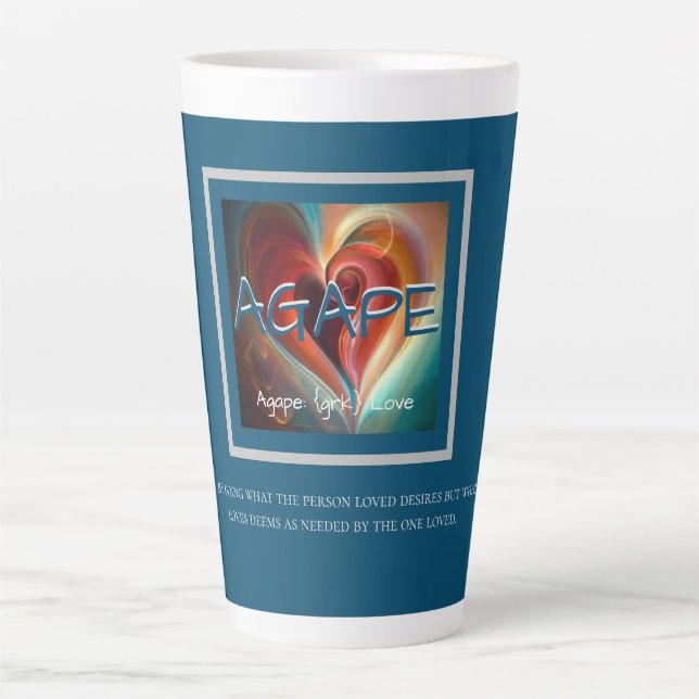 Agape Blue - Definition Latte Mug (Front)