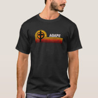 Agape God Love and Man Cross Heart Christian Faith