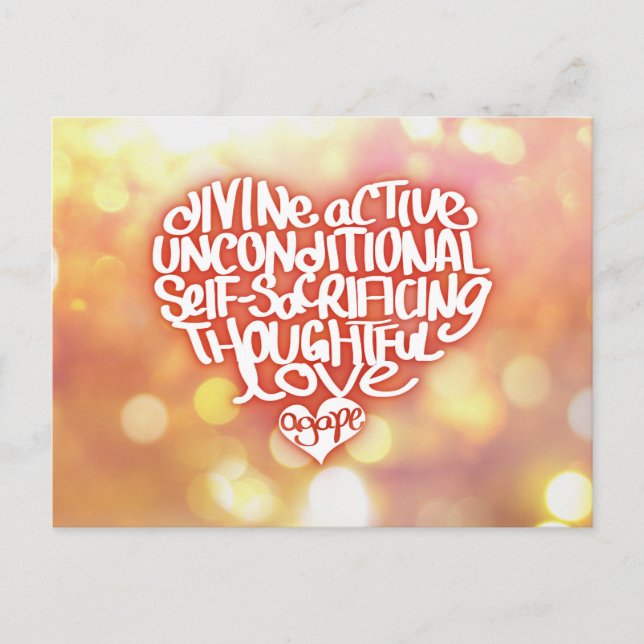 Agape Love Postcard (Front)
