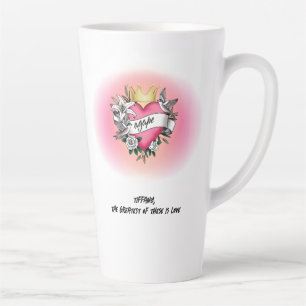 Agape Love Tattoo Graffiti Latte Mug