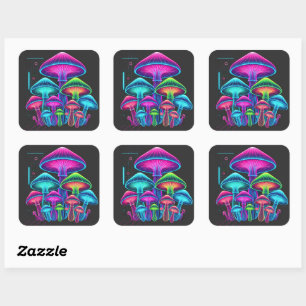 Agaric Algorithms Square Sticker