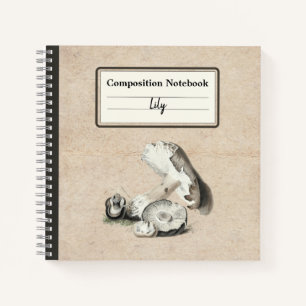 Agaricus Augustus Mushroom Personalised Comp Notebook