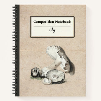 Agaricus Augustus Mushroom Personalised Comp Notebook