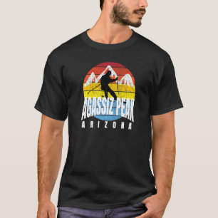 Agassiz Peak Arizona Retro Vintage Sunset Pro Skie T-Shirt