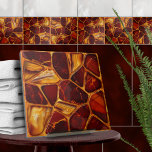 Agate and Carnelian stones mosaic Tile<br><div class="desc">This gorgeous tile is part of my "I see red" collection of tiles featuring shades of red and orange in different textures - watercolor, marble, agate, carnelian, citrine. Use it to create stunning look in the bathroom or shower - accent tile mosaic behind the mixer or bathtub for example, or...</div>