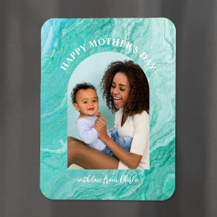 Agate Arched Photo Mother's Day Magnet