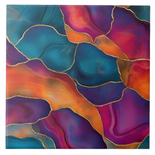 Agate Art Ceramic Tile