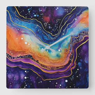 Agate Art Wall Clock