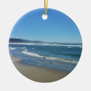 Agate Beach, Oregon Ceramic Tree Decoration