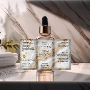 Agate Bottle Label 4oz or Oil Dropper Product