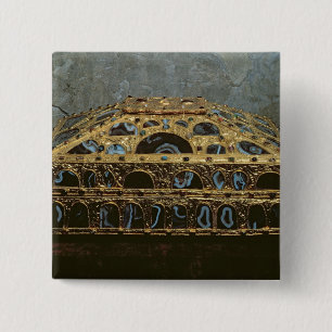 Agate casket 15 cm square badge