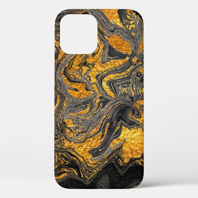 Agate Crystal. Futuristic Modern Suminagashi. Swir Case-Mate iPhone Case (Back)