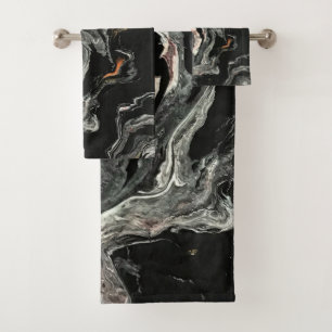 Agate Fluid Marble Bath Towel Set