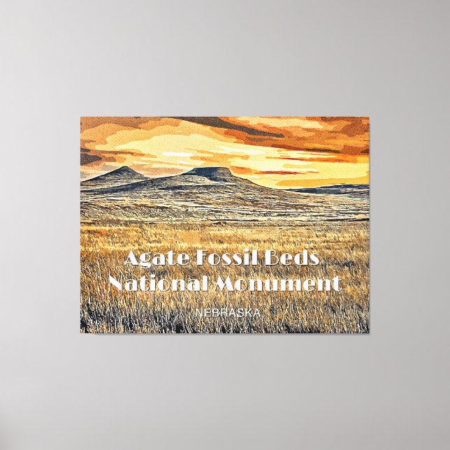 Agate Fossil Beds National Monument Canvas Print (Front)