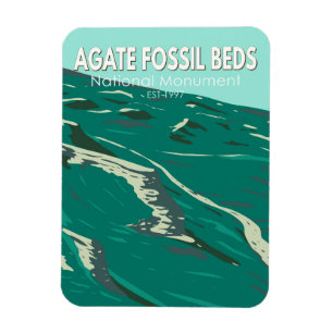Agate Fossil Beds National Monument Vintage Magnet
