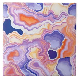 Agate Geode Endless Pattern Tile