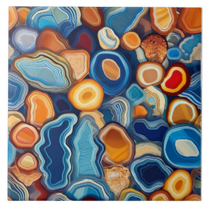 Agate Geode Endless Pattern Tile