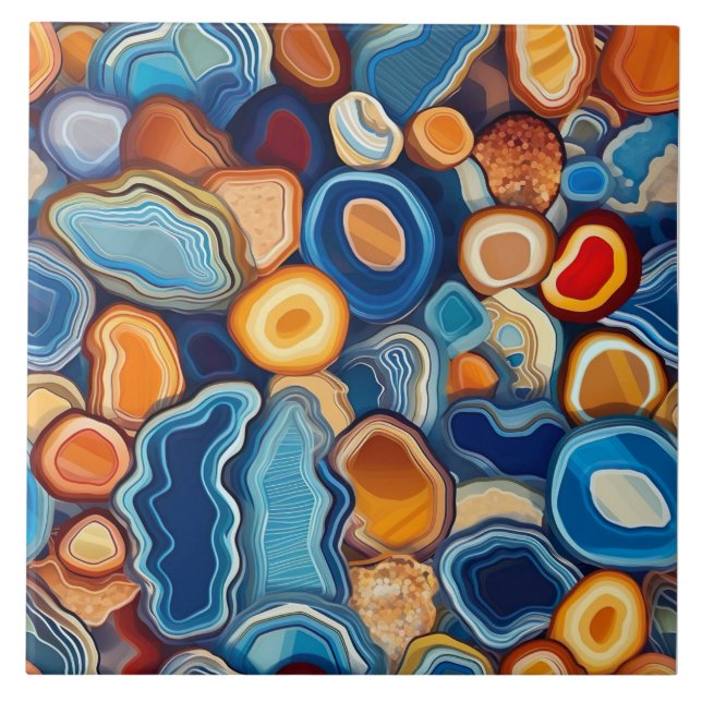 Agate Geode Endless Pattern Tile (Front)