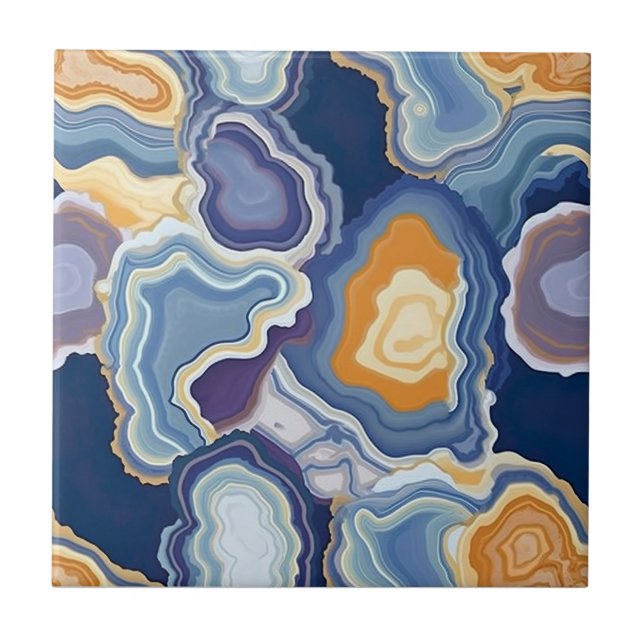 Agate Geode Endless Pattern Tile (Front)