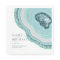 Agate Geode Glitter Corner Wedding Teal ID647