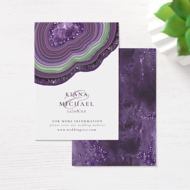 Agate Geode Glitter Wedding Violet ID647 (Desk)