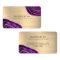 Agate Geode Gold Metal Business Card