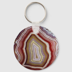 Agate Key Ring