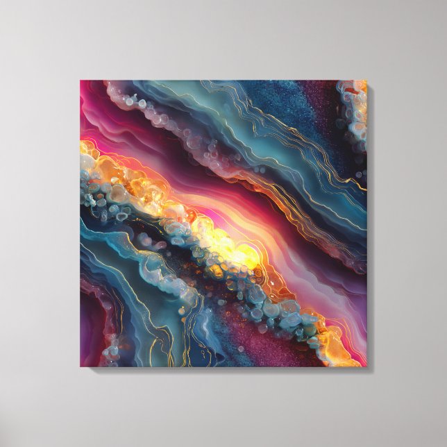 Agate Marble Canvas Art (Front)