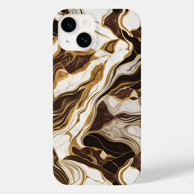 Agate Marble Inspired Luxury Texture Case-Mate iPhone Case (Back)
