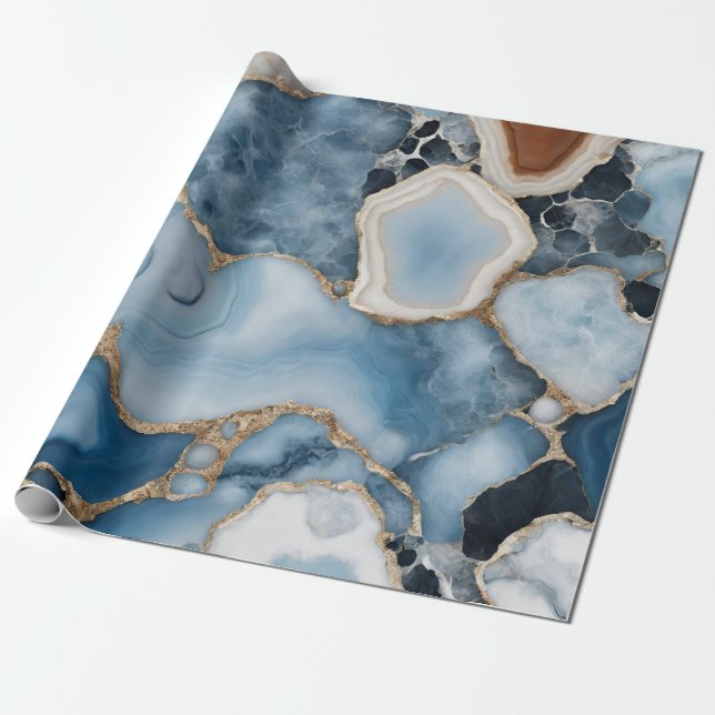 Agate Marble Wrapping Paper (Unrolled)