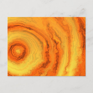 AGATE ORANGE & GOLD POSTCARD