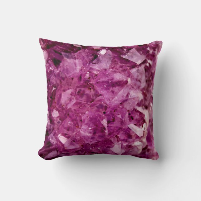Agate Purple Crystal Cushion (Front)