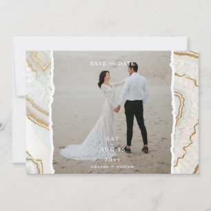 Agate Quartz Background Photo Wedding Save The Date