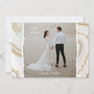 Agate Quartz Background Photo Wedding Save The Date