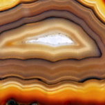 AGATE QUARTZ COASTER<br><div class="desc">A photographic design of agate quartz in orange,  brown,  yellow and white.</div>