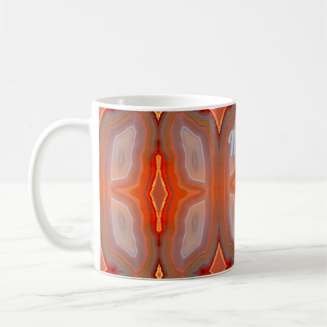 Agate Red  Coffee Mug (Left)