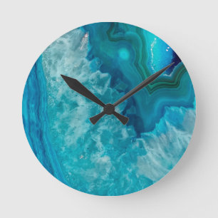 Agate Round Clock