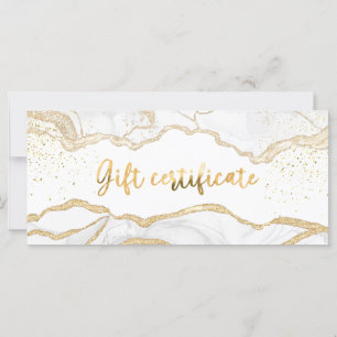 Agate Salon Store Business Gift Certificate