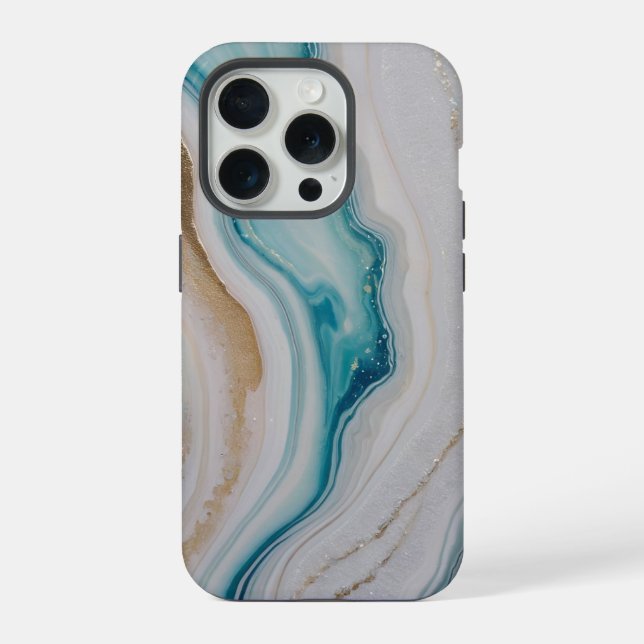 Agate Seascape iPhone Case (Back)