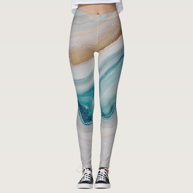 Agate Seascape Leggings (Front)