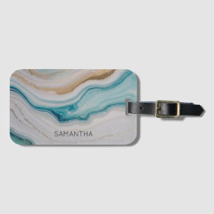 Agate Seascape Luggage Tag