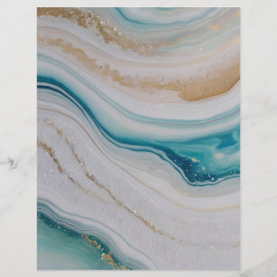 Agate Seascape Scrapbook Paper